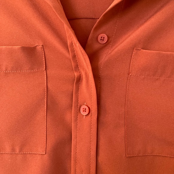 RW&CO burnt orange blouse - Picture 4 of 6